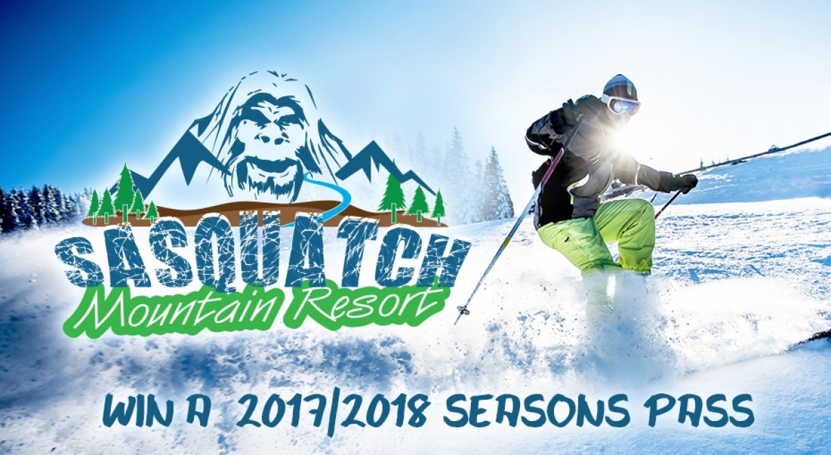 Win a season's pass for you and a buddy to Sasquatch Mountain!