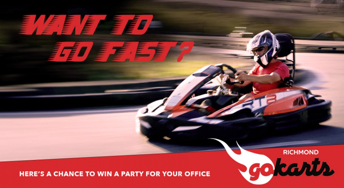 Win an office party at Richmond Go Karts!