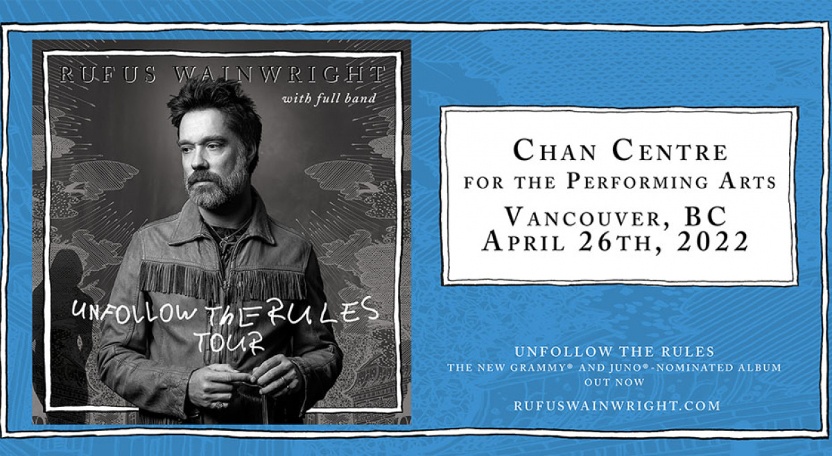Win tickets to Rufus Wainwright