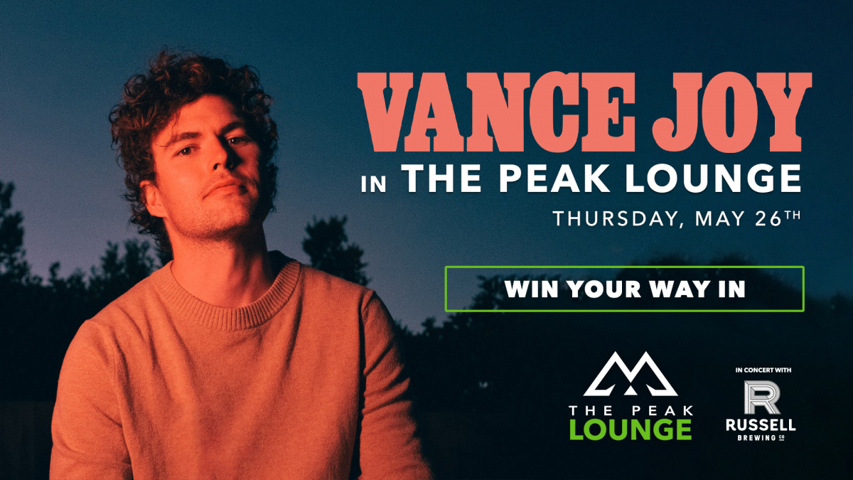 See Vance Joy in THE PEAK Lounge!