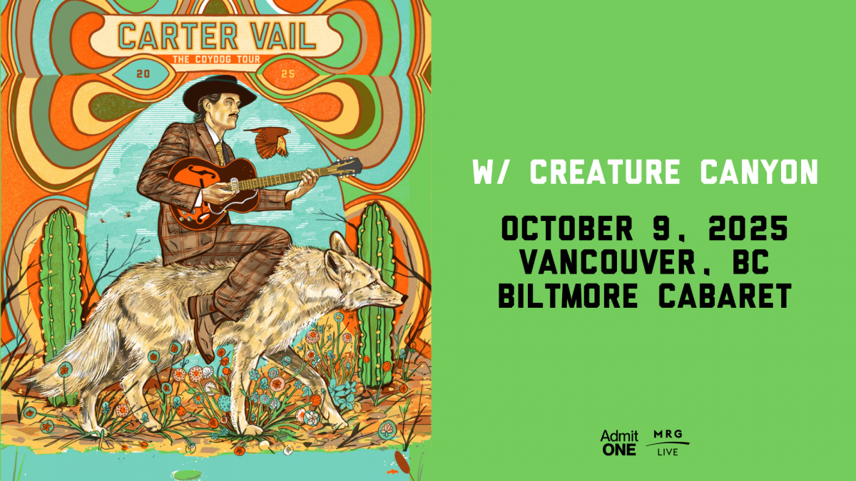 Win tickets to see Carter Vail