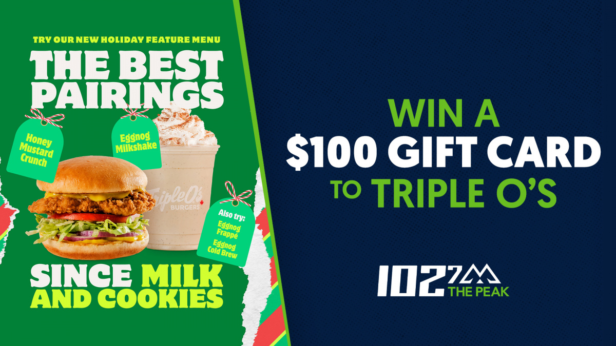 WIN a $100 Gift Card to Triple O's!